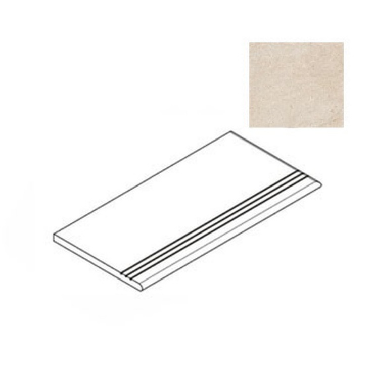 Atlas Concorde Russia Forte Dei Marmi Rock 620040000209 Siberian Ivory Gradino Lineare Спец. Элемент 30x60 см, Россия, под мрамор - фото 1