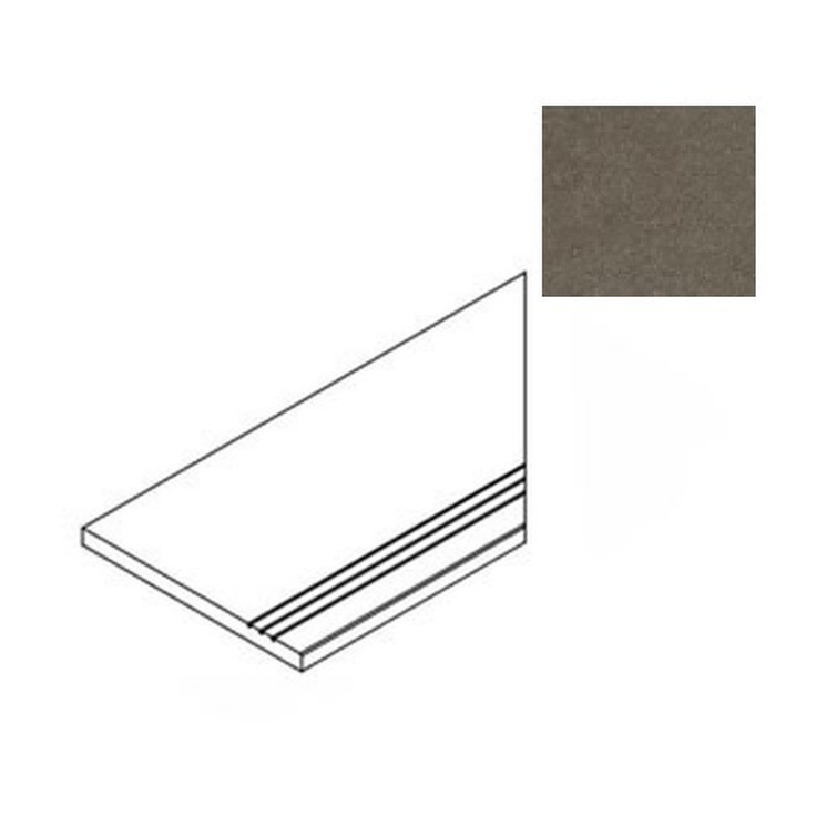 Atlas Concorde Russia Forte Dei Marmi Rock 620040000216 Alpine Brown Gradino Lineare Angolo Dx Спец. Элемент 30x60 см, Россия, под мрамор - фото 1