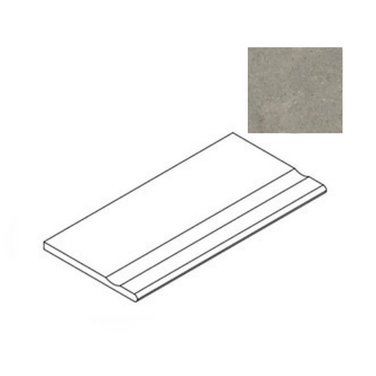 Atlas Concorde Russia Forte Dei Marmi Rock 620090001237 Lunar Grey Bordo Piscina Спец. Элемент 30x60 см, Россия, под мрамор - фото 1