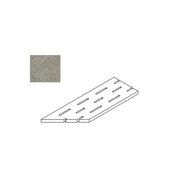 Atlas Concorde Russia Forte Dei Marmi Rock 620090001242 Lunar Grey Griglia Angolo Sx Спец. Элемент 20x60 см, Россия, под мрамор - фото 1