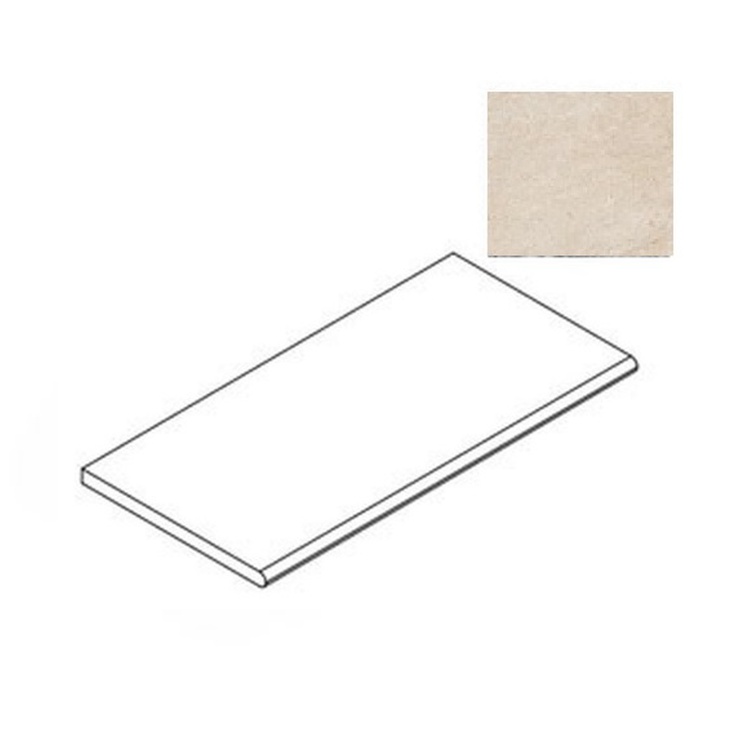 Atlas Concorde Russia Forte Dei Marmi Rock 620090001263 Siberian Ivory Round Спец. Элемент 30x120 см, Россия, под мрамор - фото 1