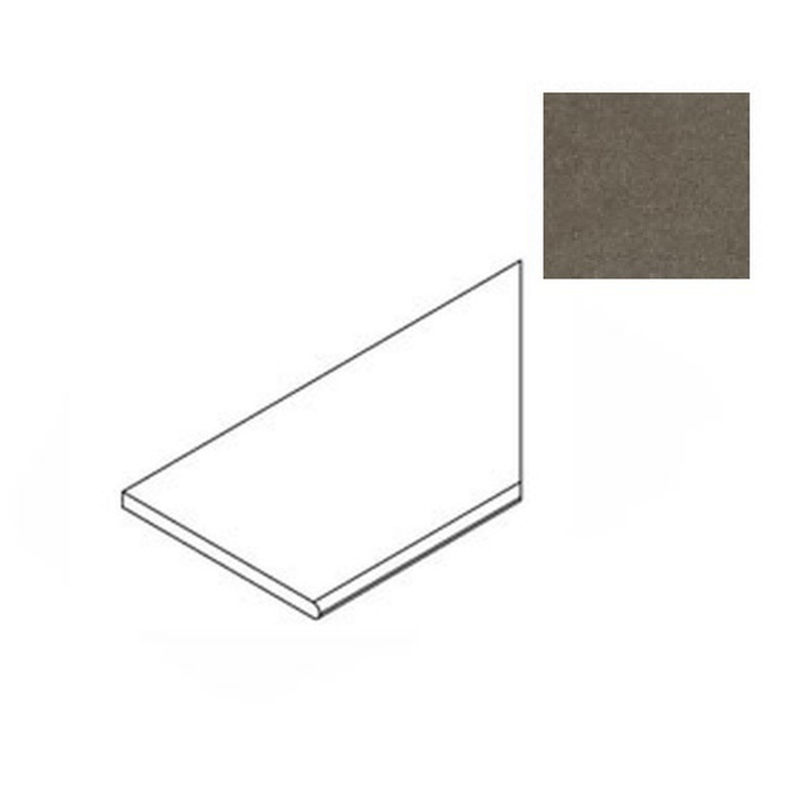 Atlas Concorde Russia Forte Dei Marmi Rock 620090001273 Alpine Brown Round Angolo Dx Спец. Элемент 30x120 см, Россия, под мрамор - фото 1