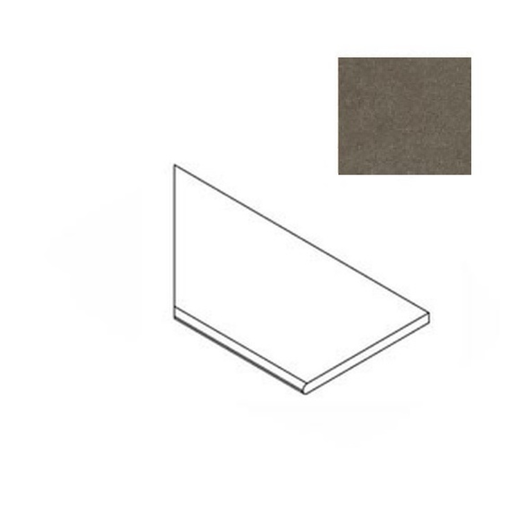 Atlas Concorde Russia Forte Dei Marmi Rock 620090001274 Alpine Brown Round Angolo Sx Спец. Элемент 30x120 см, Россия, под мрамор - фото 1