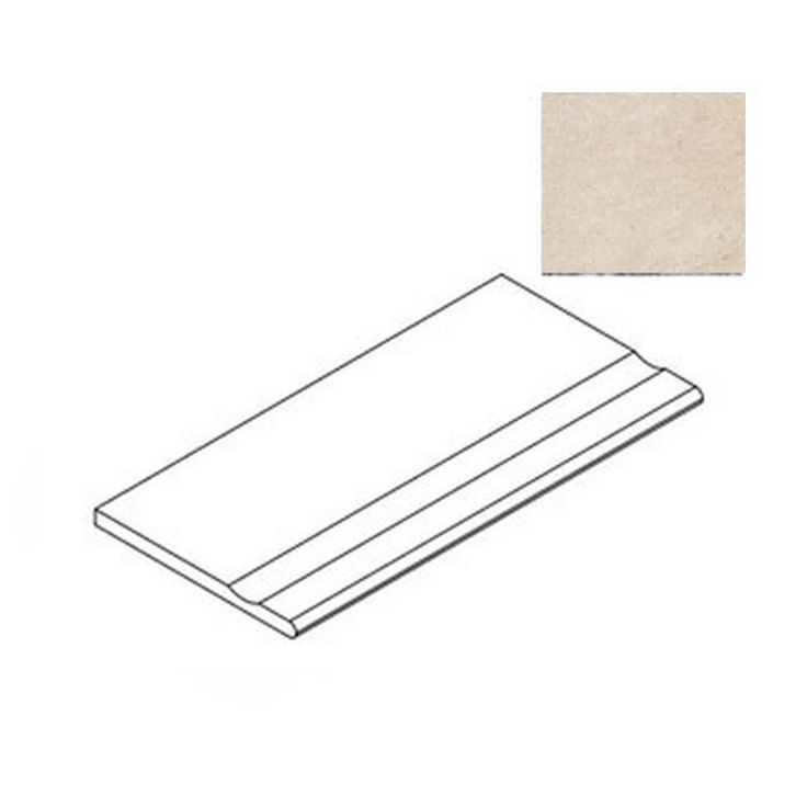 Atlas Concorde Russia Forte Dei Marmi Rock 620040000218 Siberian Ivory Gradino Lineare Ступень 30x120 см, Россия, под мрамор - фото 1