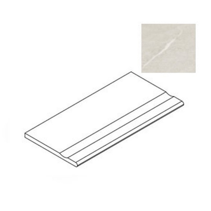 Atlas Concorde Russia Forte Dei Marmi Rock 620040000233 Tiffany White Gradino Lineare Ступень 30x120 см, Россия, под мрамор - фото 1