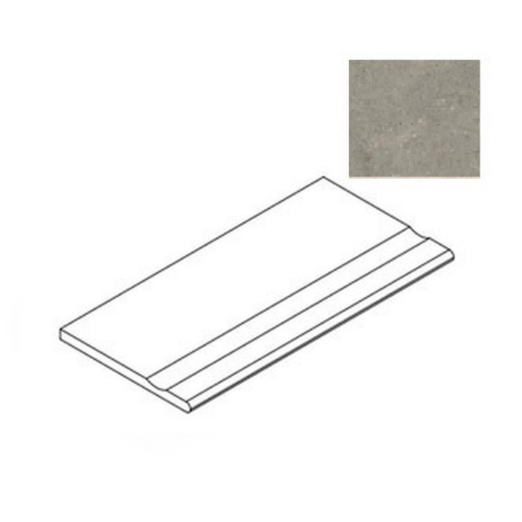 Atlas Concorde Russia Forte Dei Marmi Rock 620090001284 Lunar Grey Bordo Piscina Спец. Элемент 30x120 см, Россия, под мрамор - фото 1