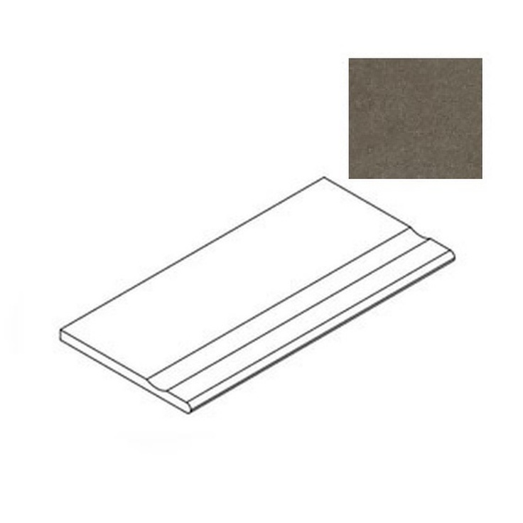 Atlas Concorde Russia Forte Dei Marmi Rock 620090001287 Alpine Brown Bordo Piscina Спец. Элемент 30x120 см, Россия, под мрамор - фото 1