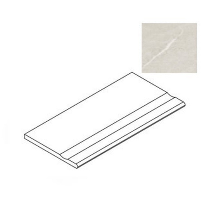 Atlas Concorde Russia Forte Dei Marmi Rock 620090001290 Tiffany White Bordo Piscina Спец. Элемент 30x120 см, Россия, под мрамор - фото 1