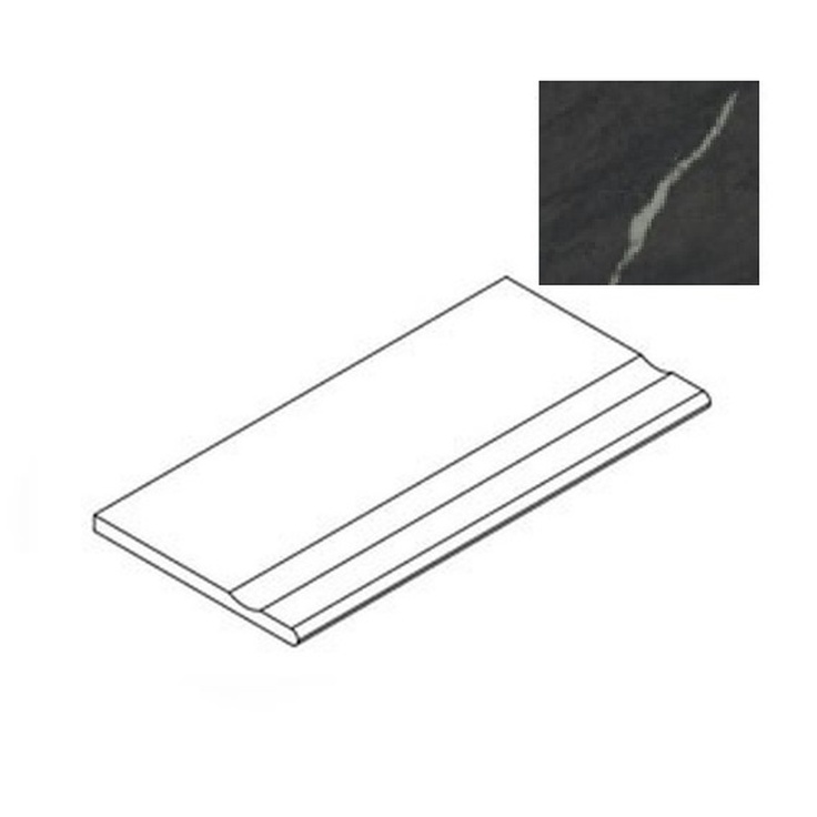 Atlas Concorde Russia Forte Dei Marmi Rock 620090001296 Venaria Black Bordo Piscina Спец. Элемент 30x120 см, Россия - фото 1