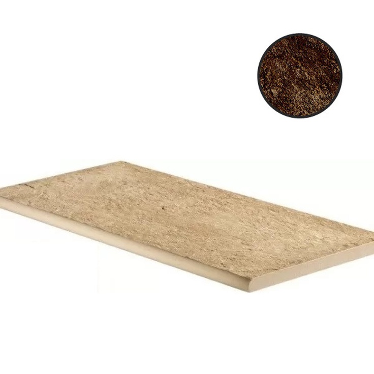 Atlas Concorde Russia Landstone 620090000771 Brown Round Спец. Элемент 30x60 см, Россия, под камень  - фото 1