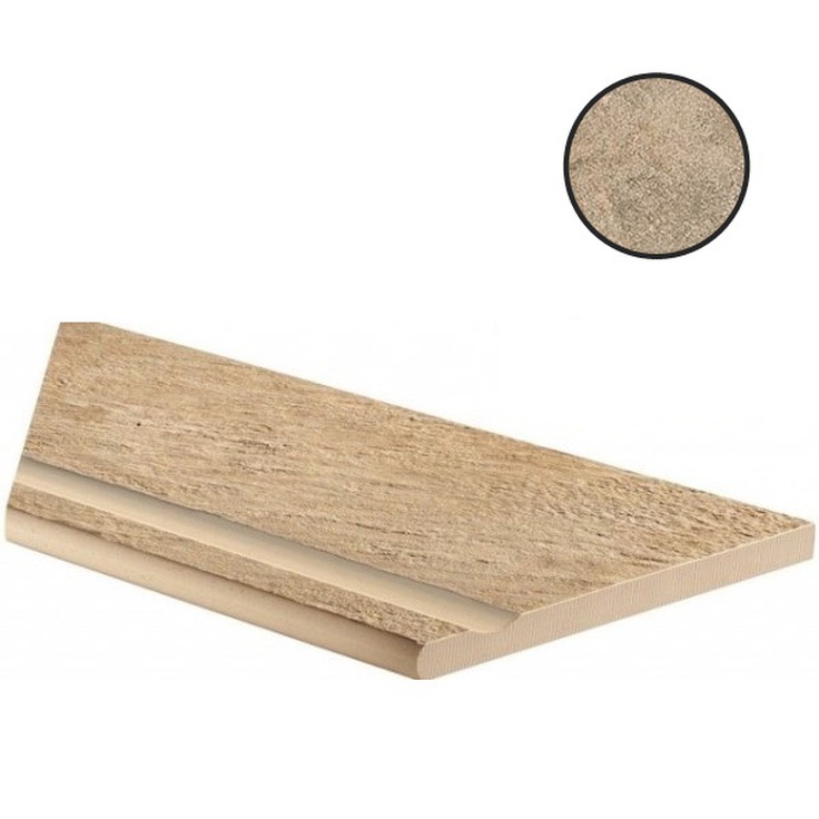 Atlas Concorde Russia Landstone 620090000494 Gold Bordo Piscina Angolo Sx Спец. Элемент 20x60 см, Россия, под камень  - фото 1