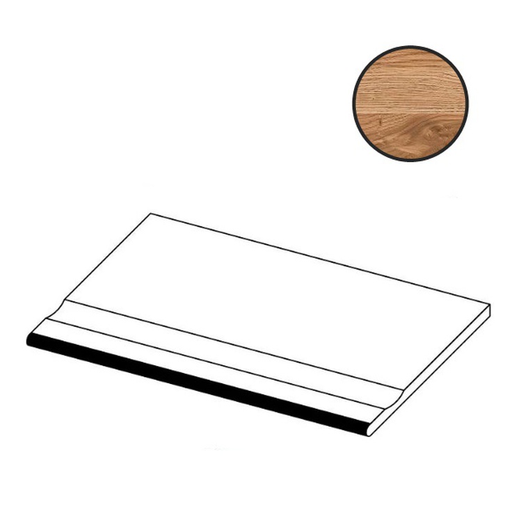 Atlas Concorde Russia Rive 620090000938 Dolce Riva Bordo Piscina Спец. Элемент 30x60 см, Россия, под дерево - фото 1