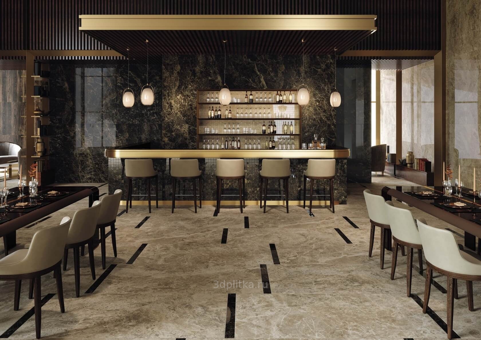 Atlas Concorde Russia Victory 30,5x56, керамогранит, Россия, под мрамор - фото интерьера 1