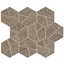 Atlas Concorde Italy Boost Stone A7CX Taupe Mosaico Hex Мозаика 25x28,5 см, Италия, под камень  - фото 1