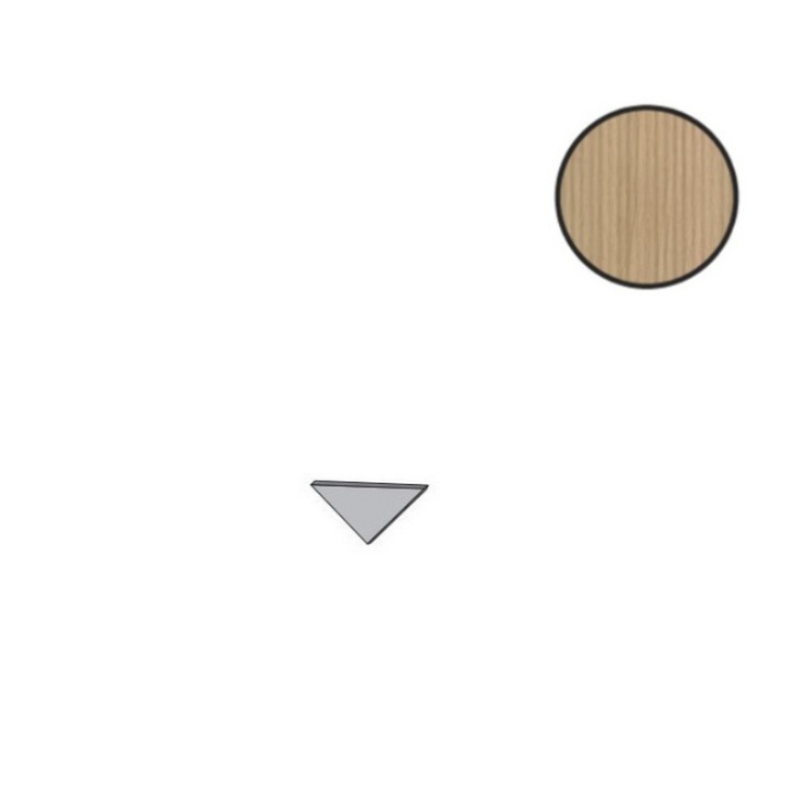 Atlas Concorde Italy Log AX2K 3D Pleat Moon Oak Corner A E Спец. Элемент 1,4x1,4 см, Италия, под дерево - фото 1