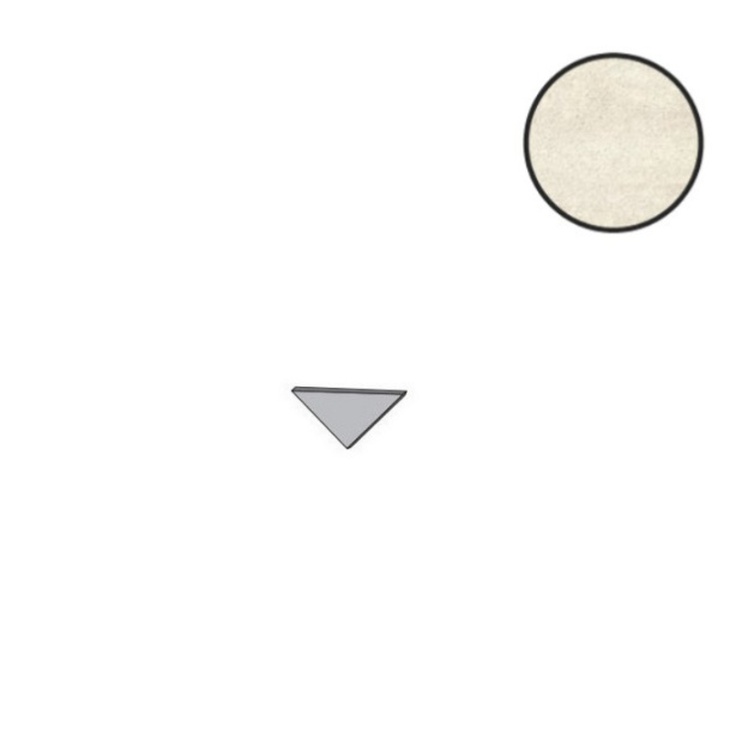 Atlas Concorde Italy Marvel 3D AS0U Field Travertine White Corner A E Спец. Элемент 1,4x1,4 см, Италия, под камень  - фото 1