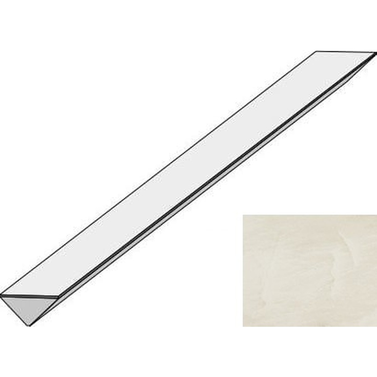 Atlas Concorde Italy Marvel Edge LM5W Imperial White Corner Спец. Элемент 1,5x50 см, Италия, под камень  - фото 1