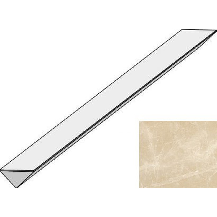 Atlas Concorde Italy Marvel Edge LM4S Elegant Sable Corner 40 Спец. Элемент 1,4x40 см, Италия, под камень  - фото 1