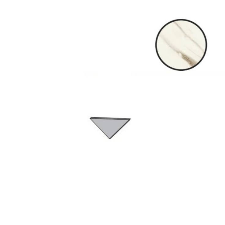 Atlas Concorde Italy Marvel Meraviglia AJW7 Calacatta Bernini Corner Lapp A E Спец. Элемент 1x1 см, Италия, под мрамор - фото 1