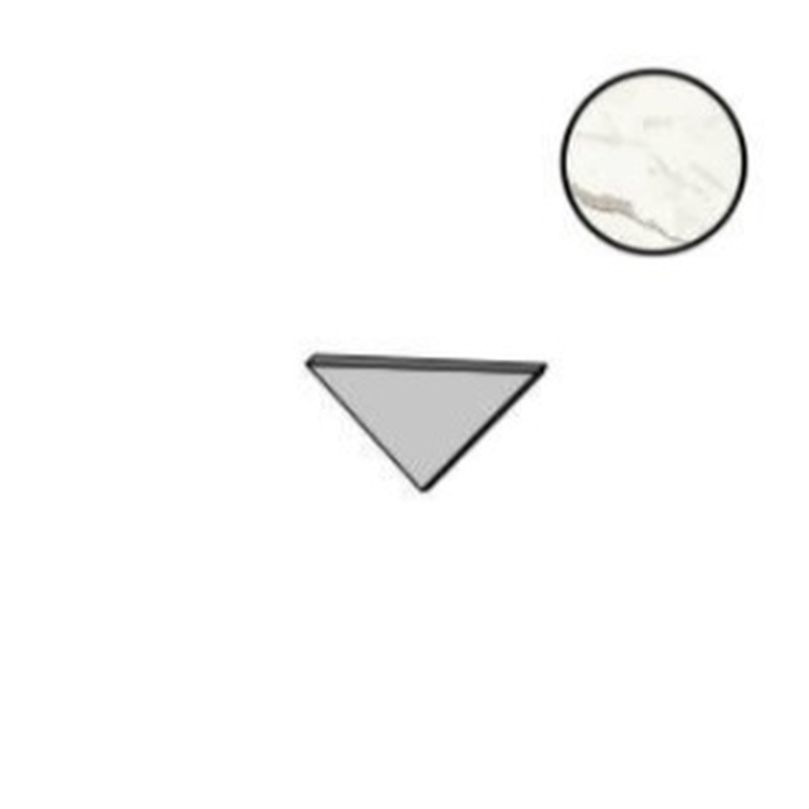 Atlas Concorde Italy Marvel Shine A41N Statuario Supremo Corner Lucida A E Спец. Элемент 1,4x1,4 см, Италия, под мрамор - фото 1