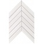 Atlas Concorde Italy Marvel Stone 9SCD Bianco Dolomite Chevron Wall Мозаика 25x30,5 см, Италия - фото 1