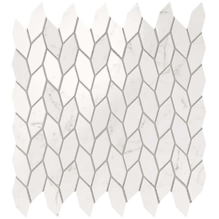 Atlas Concorde Italy Marvel Stone 9STA Carrara Pure Twist Мозаика 30,5x30,5 см, Италия - фото 1