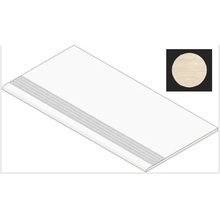 Atlas Concorde Italy Marvel T HDOM Navona White Gradino 60 Ступень 30x60 см, Италия, под камень  - фото 1 - фото 1