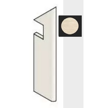 Atlas Concorde Italy Marvel T HDO2 Navona White Battiscopa Sagomato Dx Плинтус 7,2x30 см, Италия, под камень  - фото 1 - фото 1