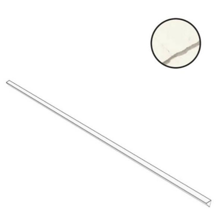 Atlas Concorde Italy Marvel X AGJT Calacatta Sublime Corner Silk Спец. Элемент 1x120 см, Италия, под мрамор - фото 1