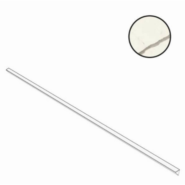 Atlas Concorde Italy Marvel X AGJY Calacatta Sublime Corner Lappato Спец. Элемент 1x120 см, Италия, под мрамор - фото 1