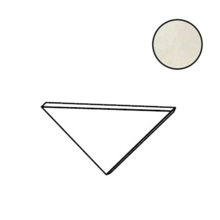 Atlas Concorde Italy Marvel X AGJ6 Calacatta Perla Corner Silk A E Спец. Элемент 1x1 см, Италия, под мрамор - фото 1