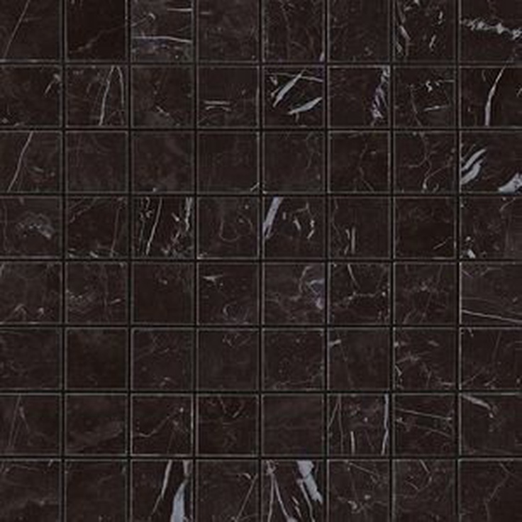 Atlas Concorde Italy Marvel Stone AS3Z Nero Marquina Matt Мозаика 30x30 см, Италия, под мозаику - фото 1