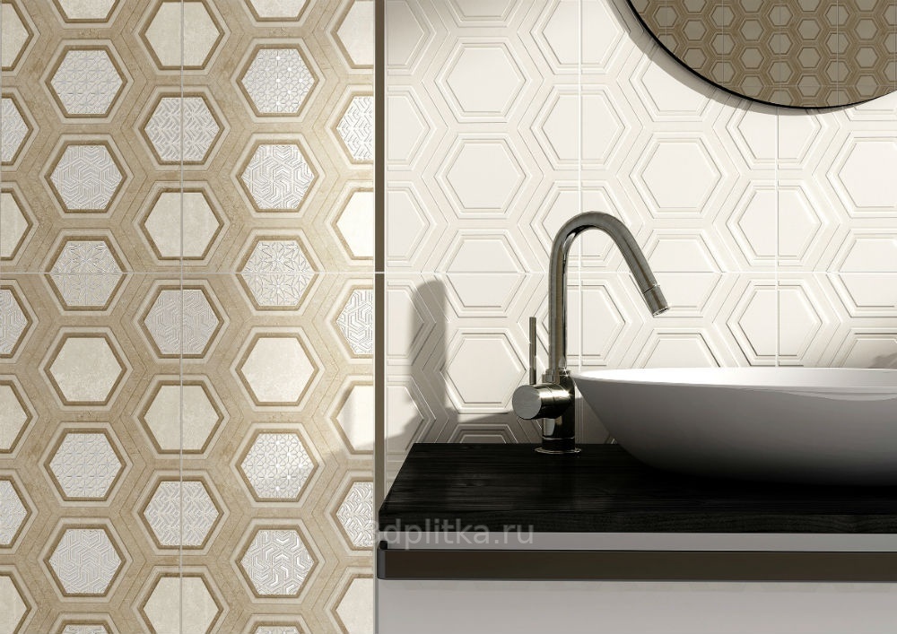 Axima Рона 25x50 см, керамика, Россия, под бетон  - фото интерьера 1