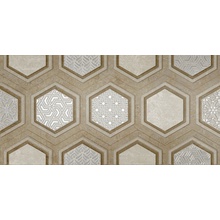 Axima Рона Бежевый D Декор 25x50 см, Россия, под бетон  - фото 1 - фото 1