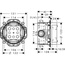 Axor 01700180 Скрытая часть смесителя Германия - фото 2