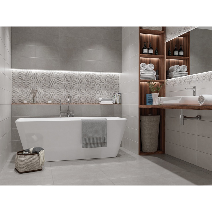 509641101 Starck Grey 20,1x40,5 настенная плитка от Azori купить