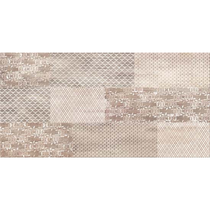 Azori Pandora 505761101 Latte Ornament Настенная плитка 31,5x63 см, Россия, под обои  - фото 1