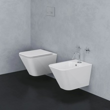 Azzurra Build BUVKSPE00000BI Унитаз подвесной 54x36x35,5 см, Италия - фото 1 - фото 2