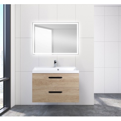 Тумба с раковиной belbagno aurora 80 rovere tabacco