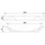 BelBagno Aurora RS268CP.4/192 Ручка для мебели 3,1x21,5x2,2 см, Италия - фото 2