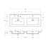 BelBagno BB-8070-120-2 Белый 120 Раковина 46x121x14 см, Италия - фото 5 BelBagno BB-8070-120-2 Белый 120 Раковина 46x121x14 см, Италия - фото 5