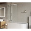 BelBagno Luce VF-11-100/145-C-Cr Прозрачное стекло / Профиль хром 100х145 Шторка для ванны 100x145 см, Италия - фото 1
