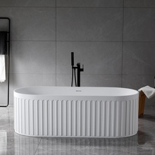 BelBagno Boheme Белый матовый 170х75 Ванна из искусственного камня 170x75x55 см, Италия - фото 1 - фото 2