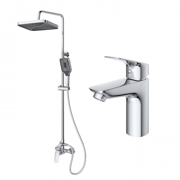 BelBagno Due Хром Душевой комплект Италия - фото 1 BelBagno Due Хром Душевой комплект Италия - фото 1