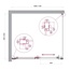 BelBagno Luce LUCE-AH-1-110/100-C-Cr Прозрачное стекло/Профиль хром 110х100 Душевой уголок 100x110x195 см, Италия - фото 7