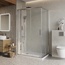 BelBagno Luce Прозрачное стекло / Профиль хром 115х90 Душевой уголок 90x115x195 см, Италия - фото 2