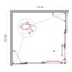 BelBagno Luce Прозрачное стекло / Профиль хром 120х115 Душевой уголок 115x120x195 см, Италия - фото 6