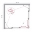 BelBagno Luce Прозрачное стекло / Профиль хром 130х125 Душевой уголок 125x130x195 см, Италия - фото 6