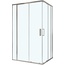 BelBagno Luce Прозрачное стекло / Профиль хром 130х125 Душевой уголок 125x130x195 см, Италия - фото 1