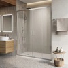 BelBagno Luce LUCE-BF-2-140-C-Cr Прозрачное стекло/Профиль хром 140х195